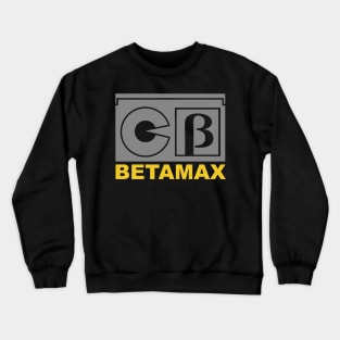 Retro Video Tapes Betamax Video Crewneck Sweatshirt